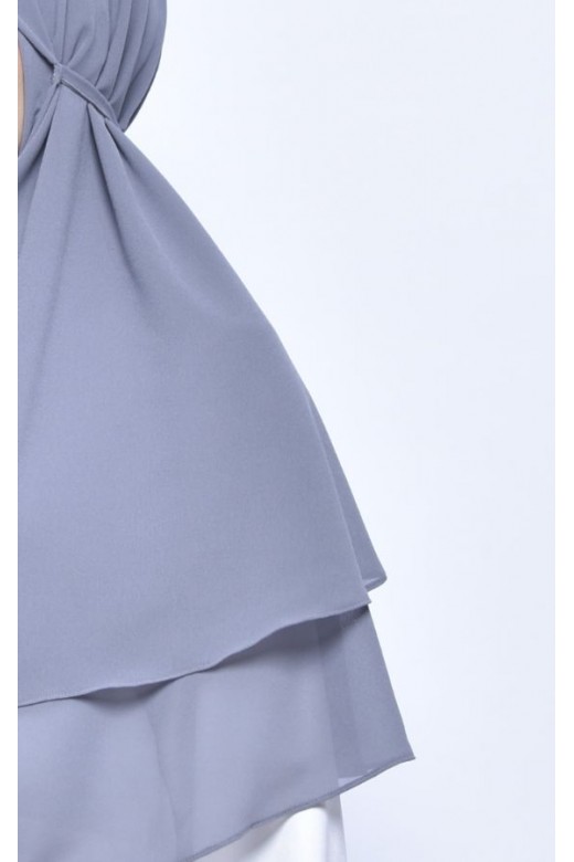 Bergo Alena Hijab Instant Grey